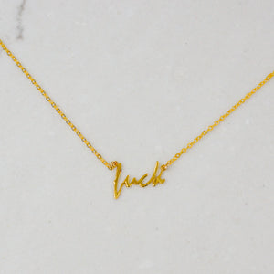 fuck cursive necklace (Lowercase f)