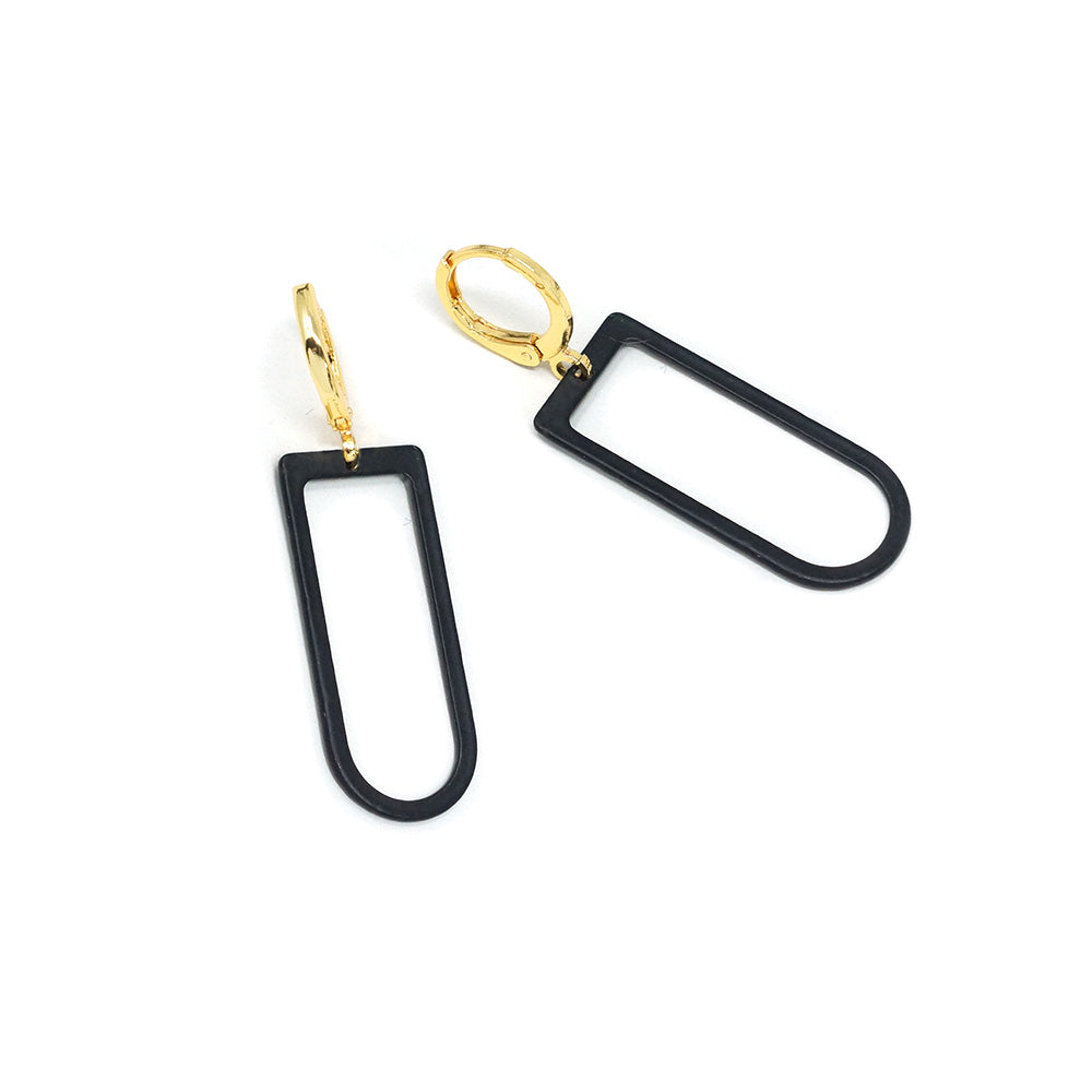 D-Ring Earrings (matte black)