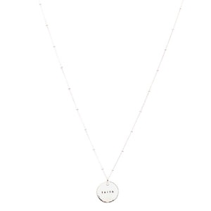 faith necklace (silver)