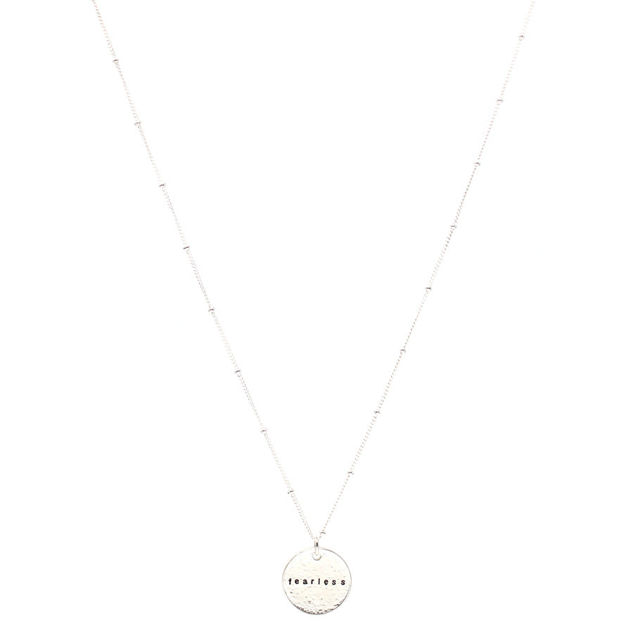 fearless necklace (silver)