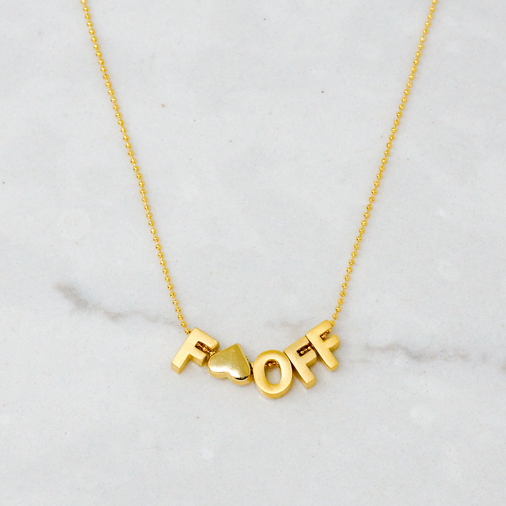 Wordy Necklace - FOFF (Gold)