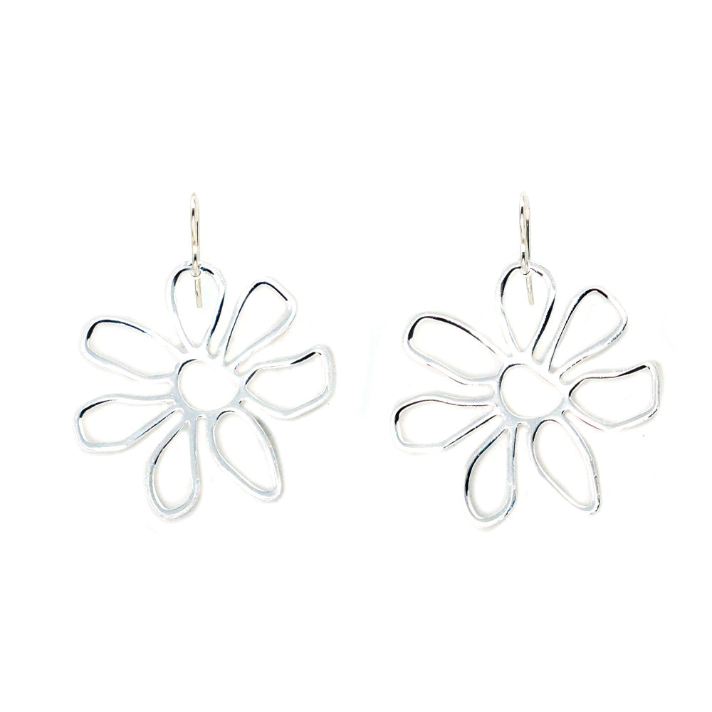 Flower Power Earrings (silver)