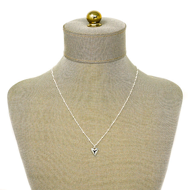 Heart Pendant Necklace (Silver)