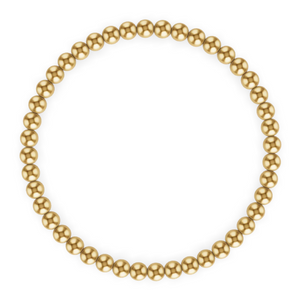 4MM Gold Ball Bracelet (6.5")