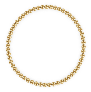 3MM Gold Ball Bracelet (6.5")