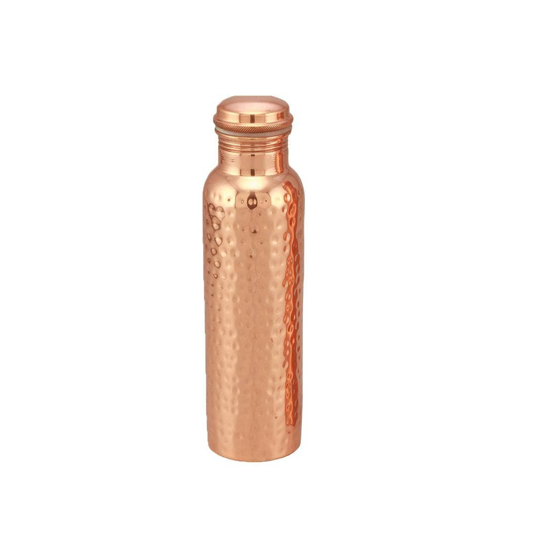 Copper Water Bottle Hammered Texture 950 ml
