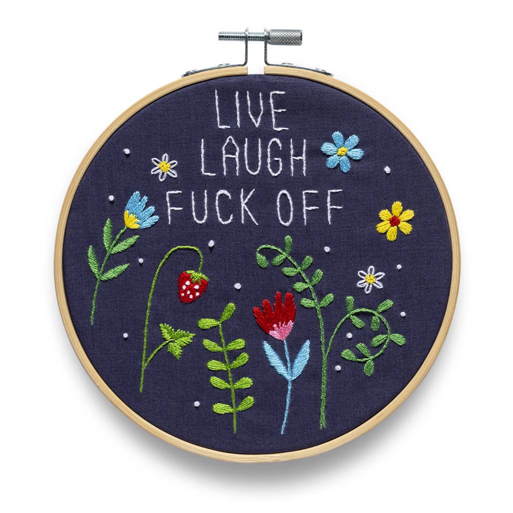 Embroidery Kit| Live Laugh Fuck Off