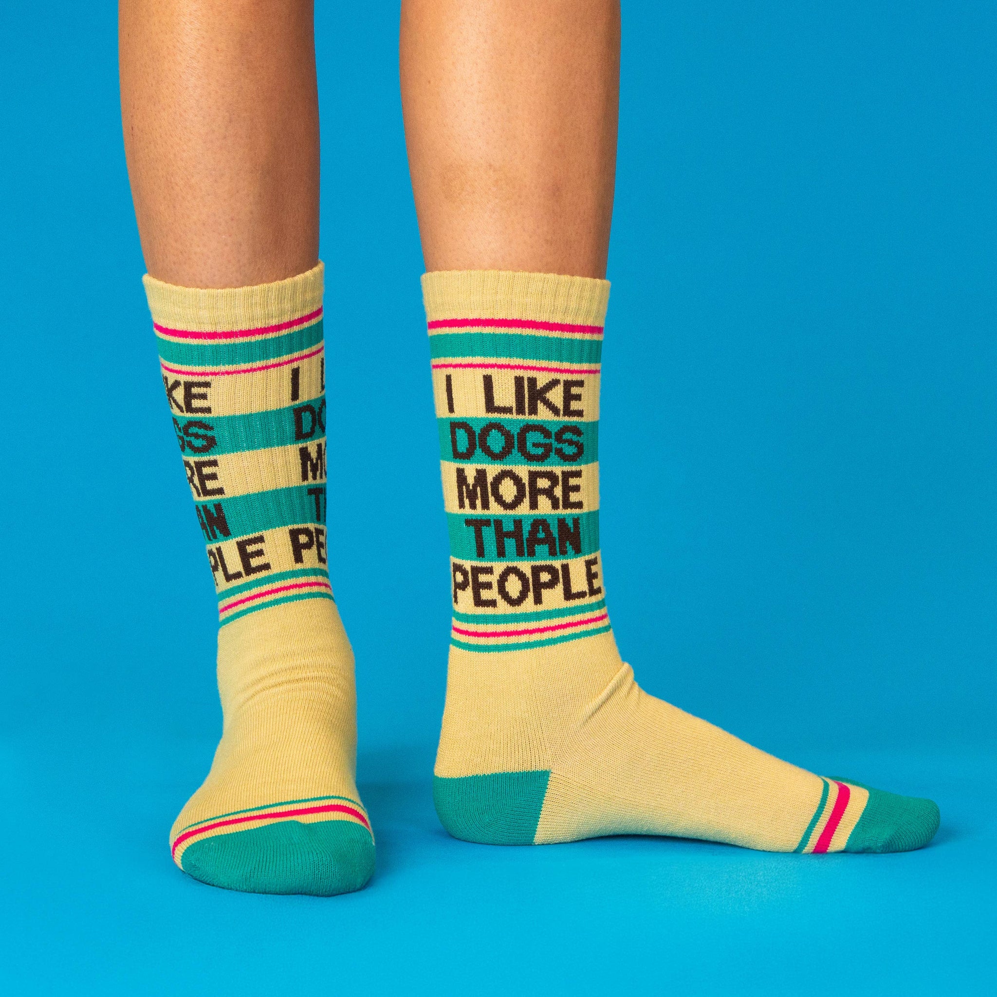 I Like Dogs More Than People Gym Crew Socks