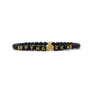 tiny MUTHA FKA bracelet (onyx)