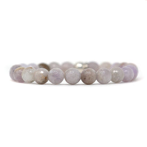 Natural Stone Bracelet - Amethyst (Faceted Violet)