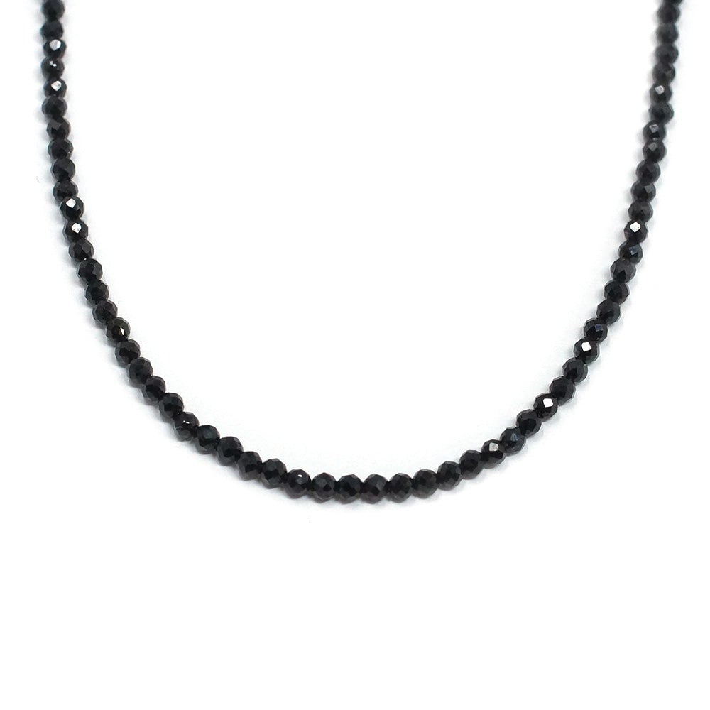 Micro Natural Stone Bracelet (Black Spinel)