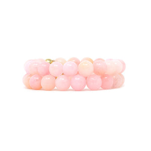 Natural Stone Bracelet - Jade (10MM, Peachy Pink)