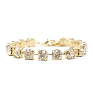 Crystal Bracelet (8MM, Golden Shadow, Gold)