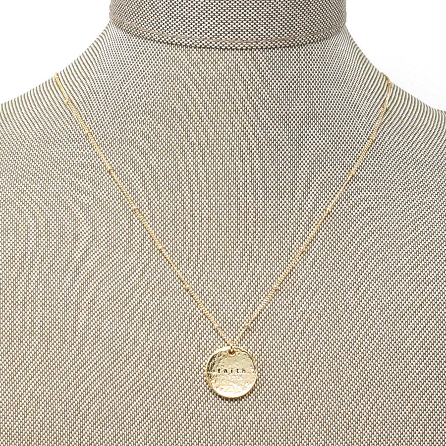 faith necklace (gold)