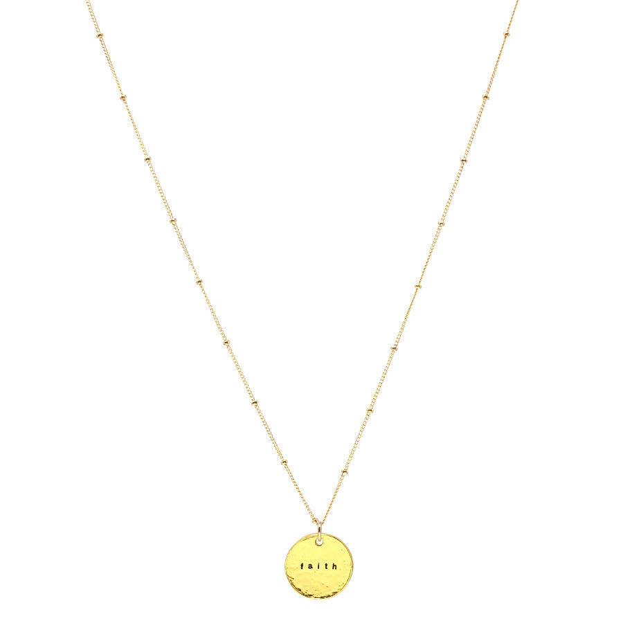 faith necklace (gold)
