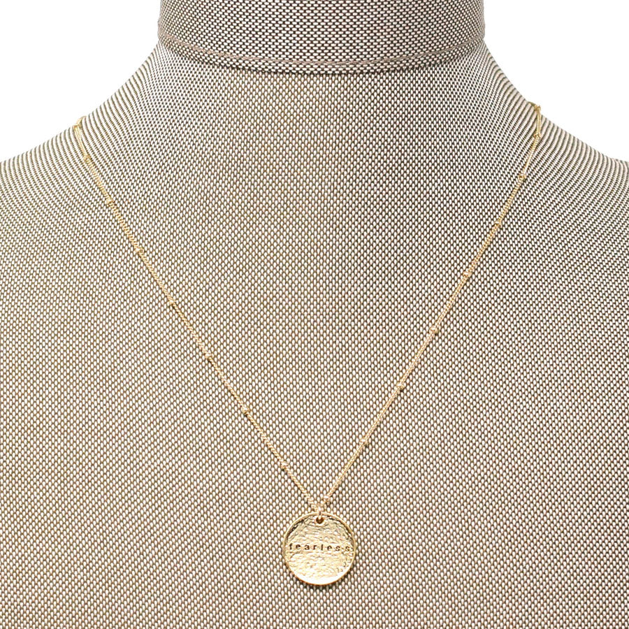 fearless necklace (gold)