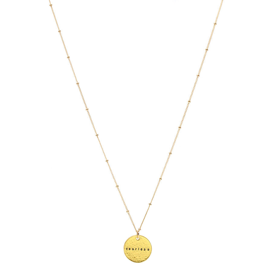 fearless necklace (gold)