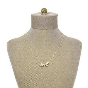 Wordy Necklace - LOVE (Gold)